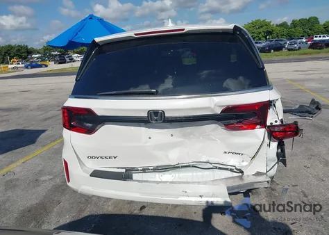 2025 Honda Odyssey Sport-L из США, поврежденный, VIN 5FNRL6H77SB054449